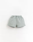 Linen shorts with pockets
