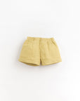 Linen shorts with pockets