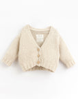 Knitted Jacket with coconut buttons