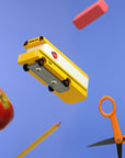 Candy Lab | Modern Vintage Wooden Toy Car - School Bus