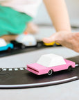 Candy Lab | Modern Vintage Wooden Toy Car - Sedan Pink