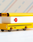 Candy Lab | Modern Vintage Wooden Toy Car - School Bus