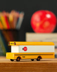 Candy Lab | Modern Vintage Wooden Toy Car - School Bus