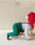 Baby Santa Fairy Leggings and Hat Set