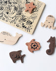Wooden Tray Puzzle - Ocean Animals