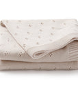Organic Cotton Pointelle Baby Blanket - Nora Shell