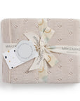 Organic Cotton Pointelle Baby Blanket - Nora Shell