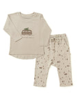 Organic Long Sleeve Tee & Pant Set - Adventure Awaits