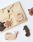 Wooden Tray Puzzle - Ocean Animals