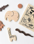 Wooden Tray Puzzle - Safari Animals