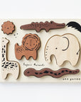 Wooden Tray Puzzle - Safari Animals