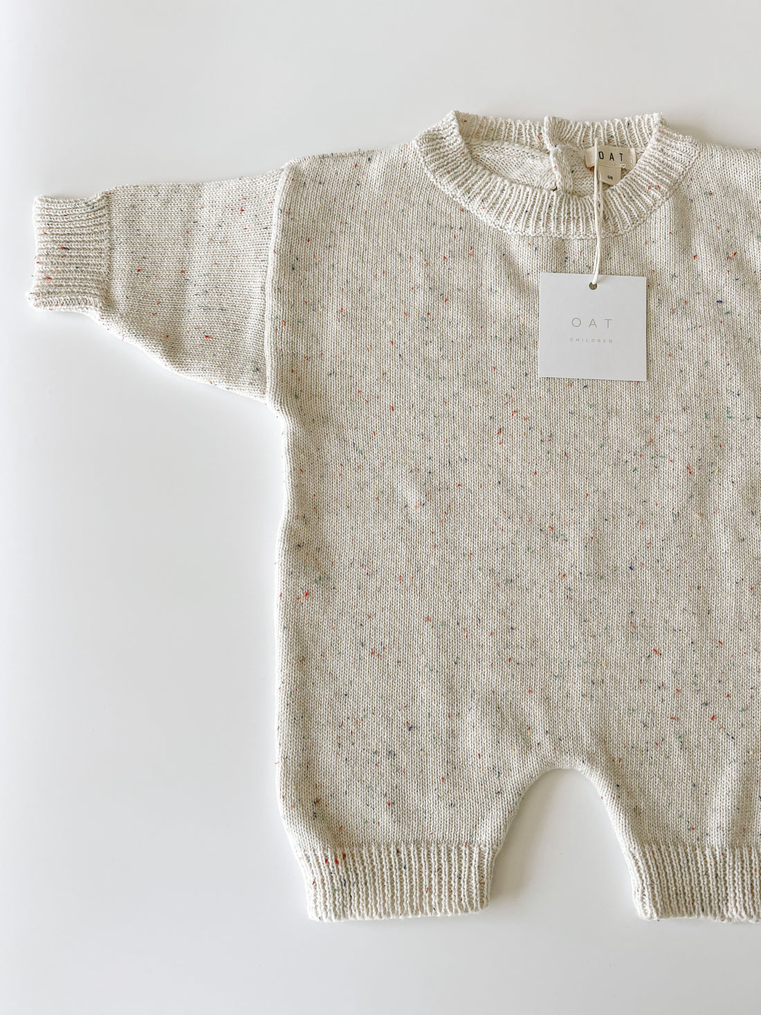 Oatmeal SPRINKLED SWEATER CARDIGAN