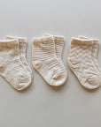 Organic Socks - Pattern (3 packs)