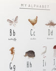 ABC Poster with animal print