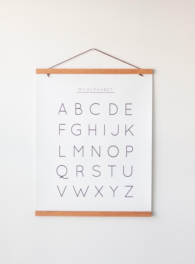 Alphabet Uppercase Columns | Wall Decal for Kids